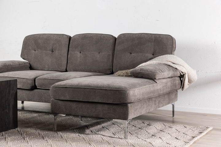 Venture Home Remis  Sofa - Light Grey  Fabric