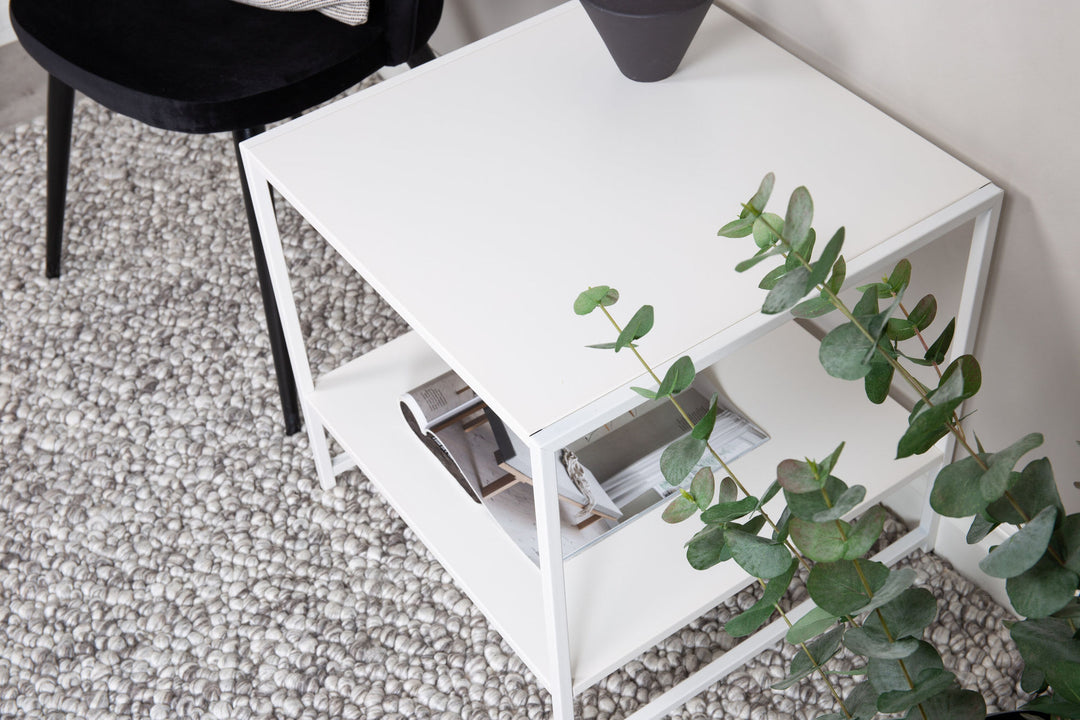 Venture Home Staal - Side table with Shelf - White