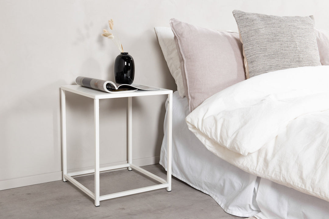 Venture Home Staal - Side Tabe - White