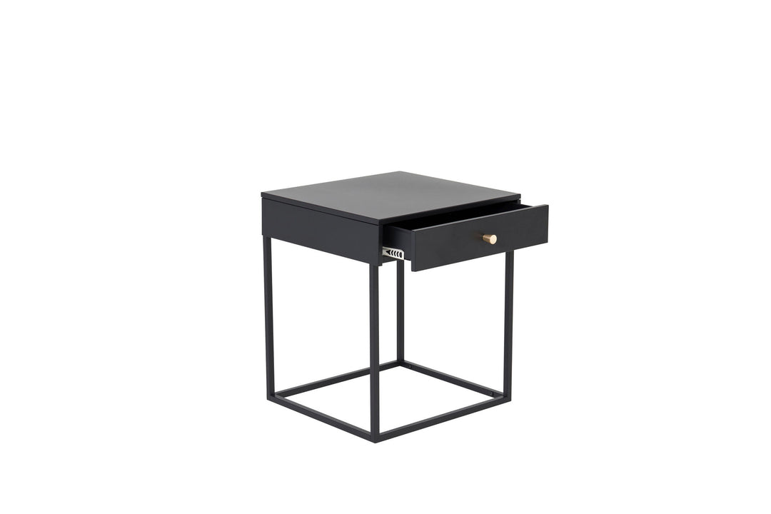 Venture Home Bakal - Bedside Table - Black - Ersätts av 28066-208