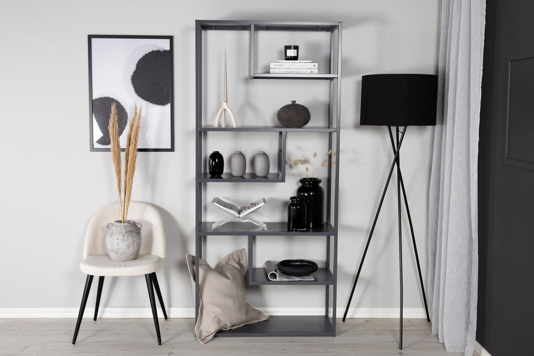 Venture Home Staal - Bookcase - Light Grey - Ersätts av 28076-205