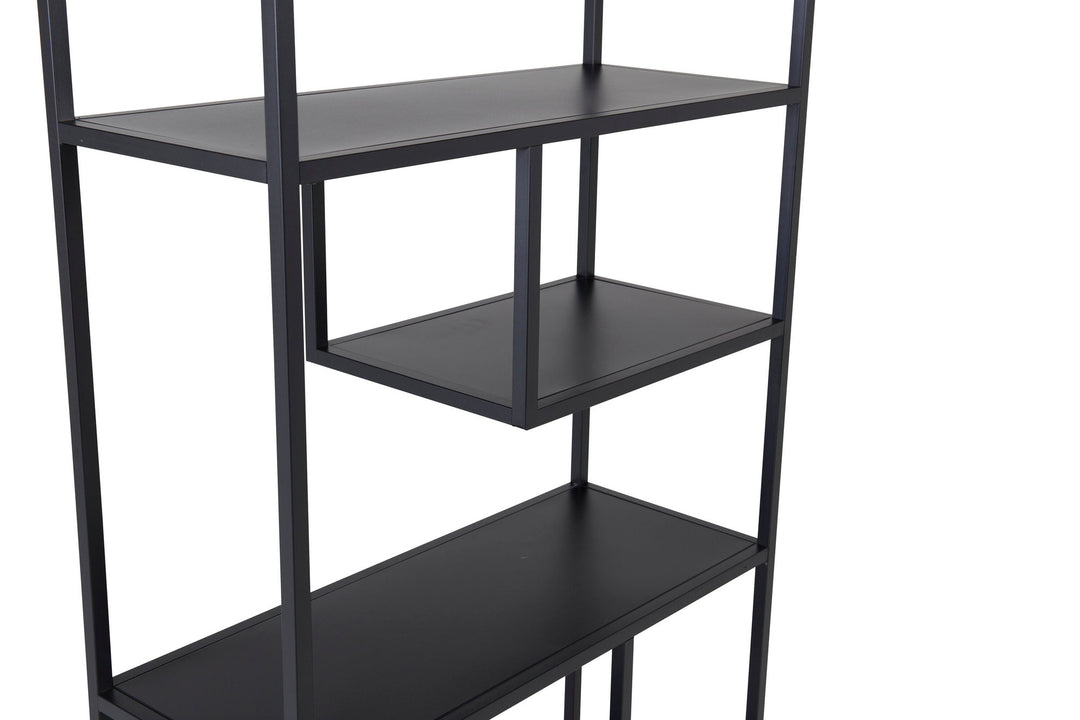 Venture Home Staal - Bookcase - Black - Ersätts av 28076-208