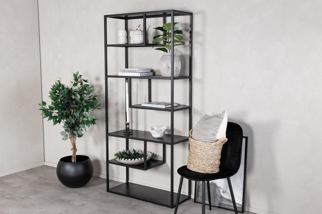 Venture Home Staal - Bookcase - Black - Ersätts av 28076-208