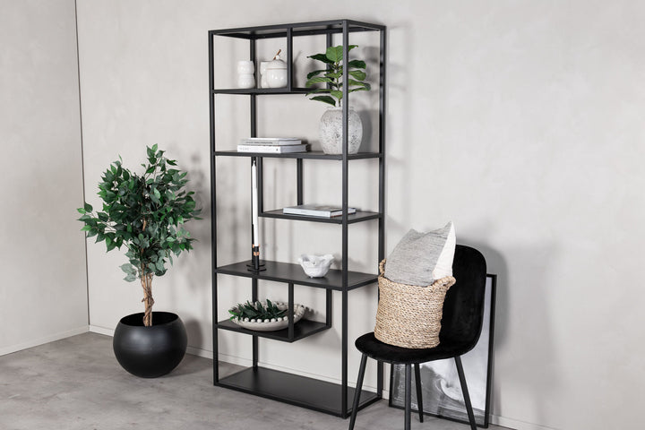 Venture Home Staal - Bookcase - Black - Ersätts av 28076-208