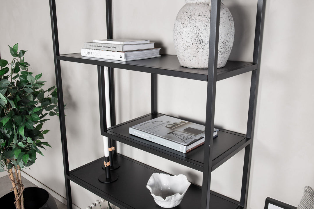 Venture Home Staal - Bookcase - Black - Ersätts av 28076-208
