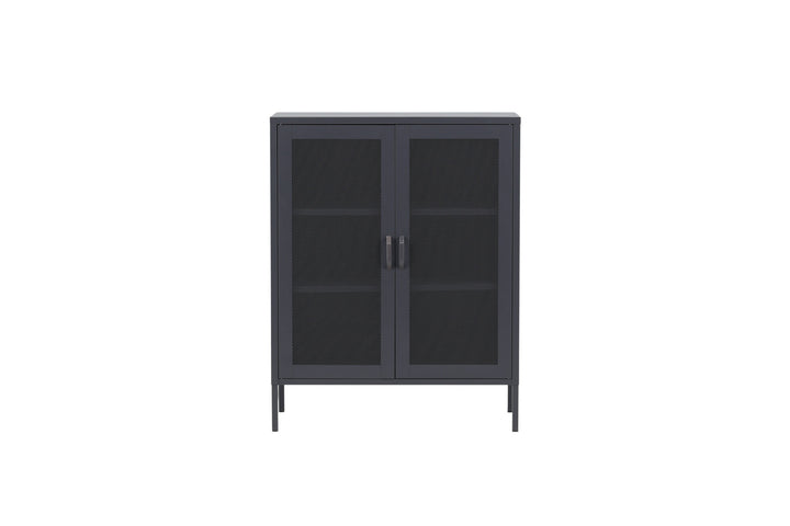 Venture Home Misha - Low cabinet mesh doors - Grey - Ersätts av 25360-205