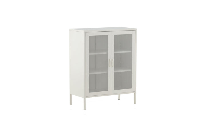 Venture Home Misha - Low cabinet mesh doors - White - Ersätts av 25360-201