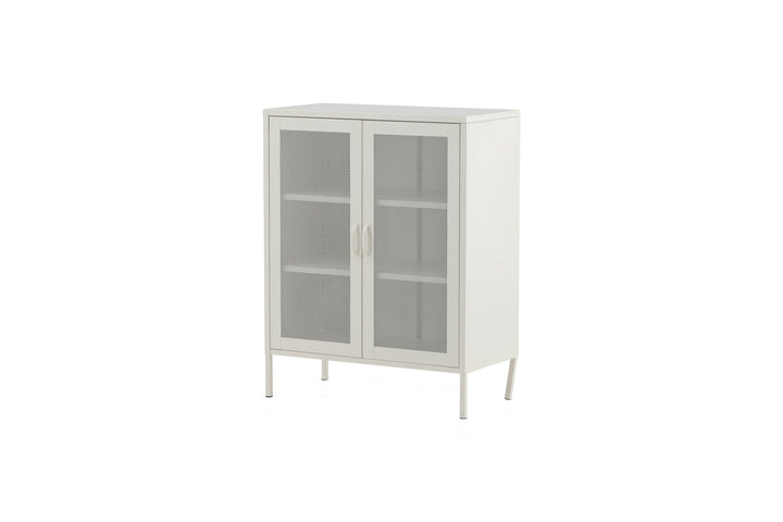 Venture Home Misha - Low cabinet mesh doors - White - Ersätts av 25360-201