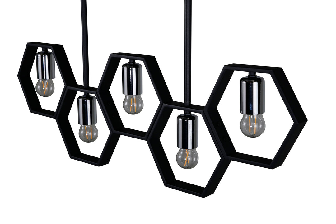 Venture Home Queen B Pendant Lamp L800*W42*H260 Black