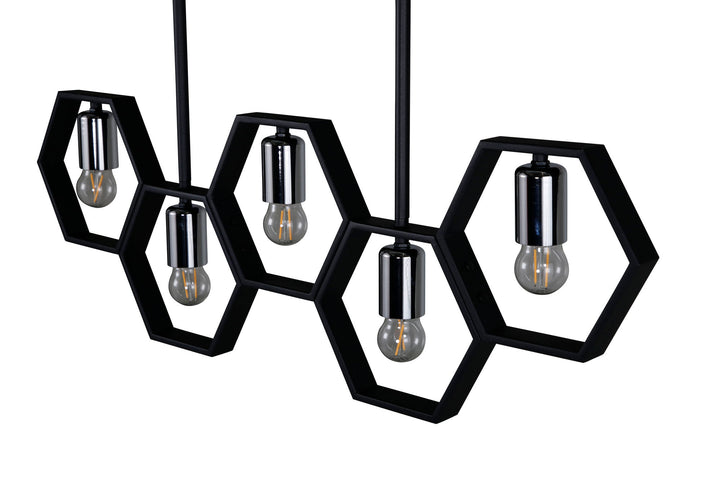 Venture Home Queen B Pendant Lamp L800*W42*H260 Black