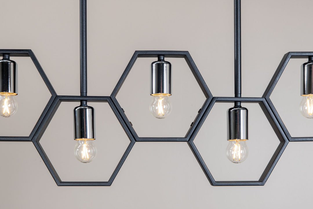 Venture Home Queen B Pendant Lamp L800*W42*H260 Black