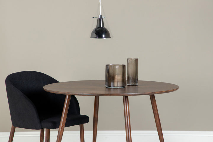 Venture Home Sirius Pendant clear glass with black metal D250*H400