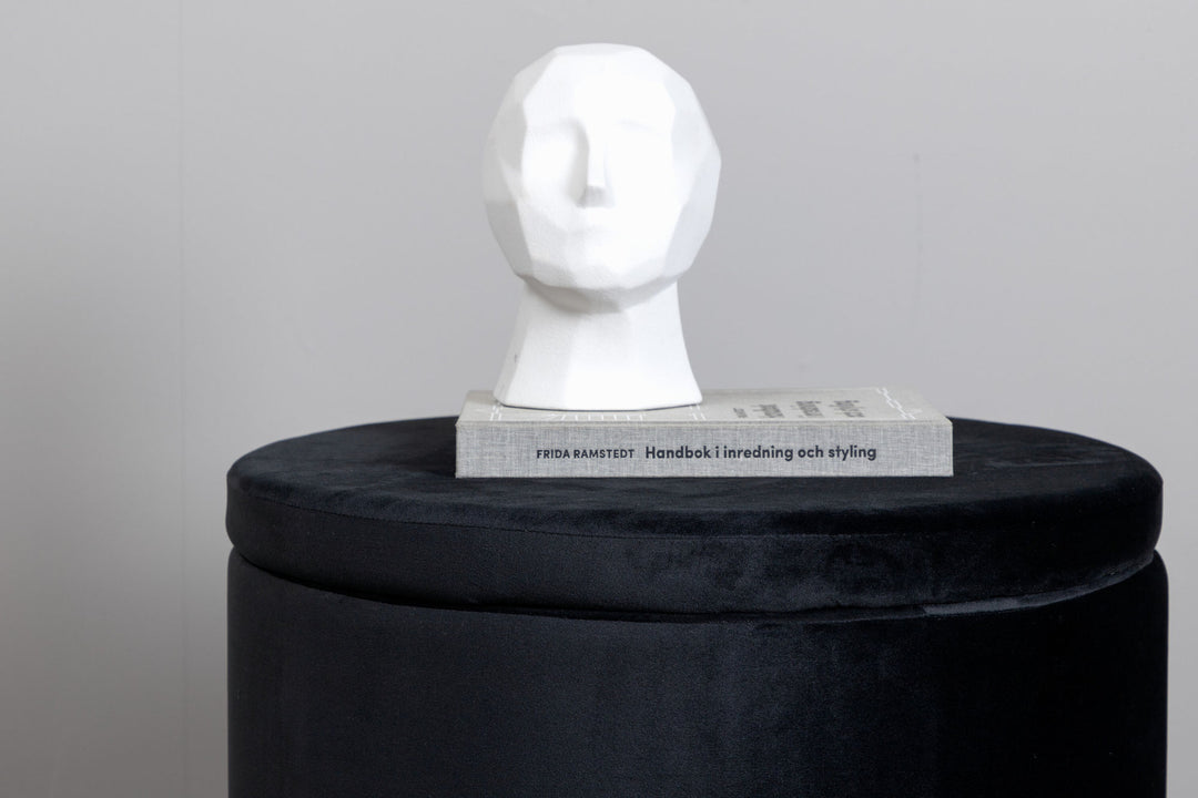 Venture Home Dunken Pouf - / Black Velvet