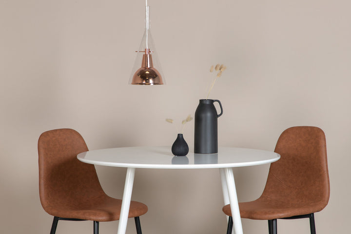 Venture Home Sirius Pendant clear glass with copper metal D250*H400