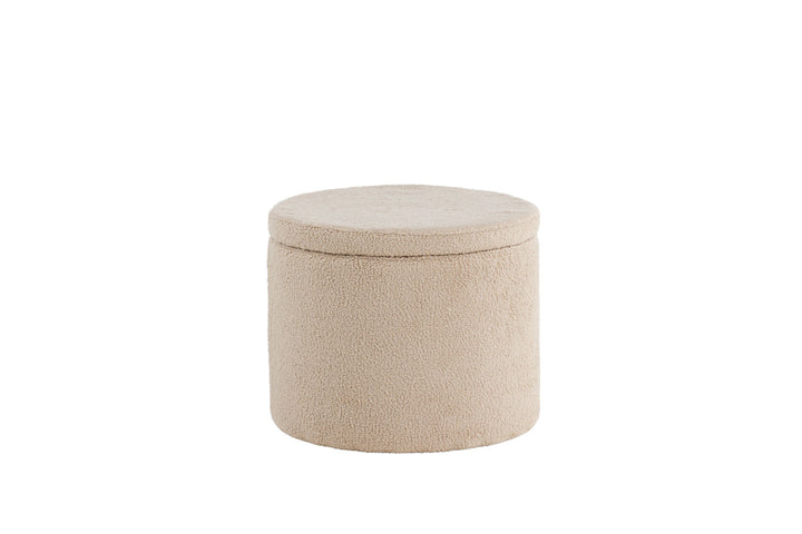 Venture Home Dunken Pouf - / Beige Teddy