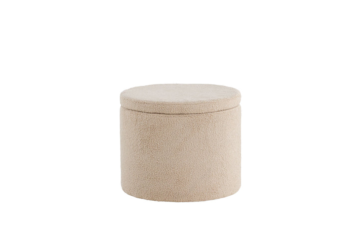 Venture Home Dunken Pouf - / Beige Teddy
