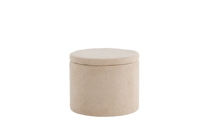 Venture Home Dunken Pouf - / Beige Teddy