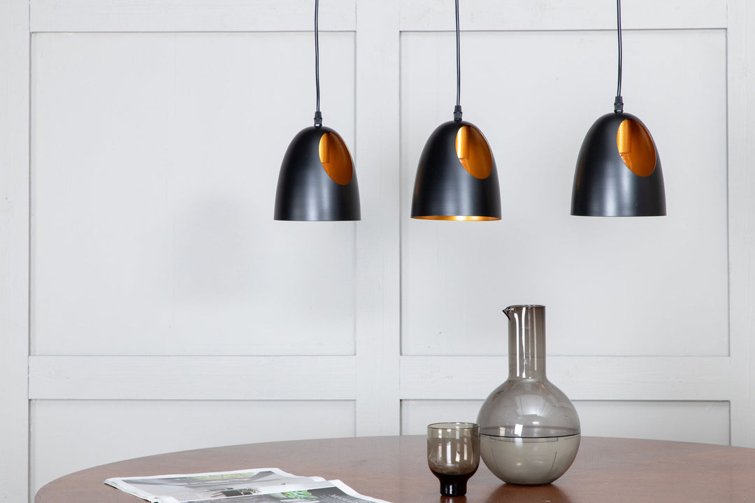 Venture Home Elda Pendant Lamp L750*W160*H170 Black / Copper