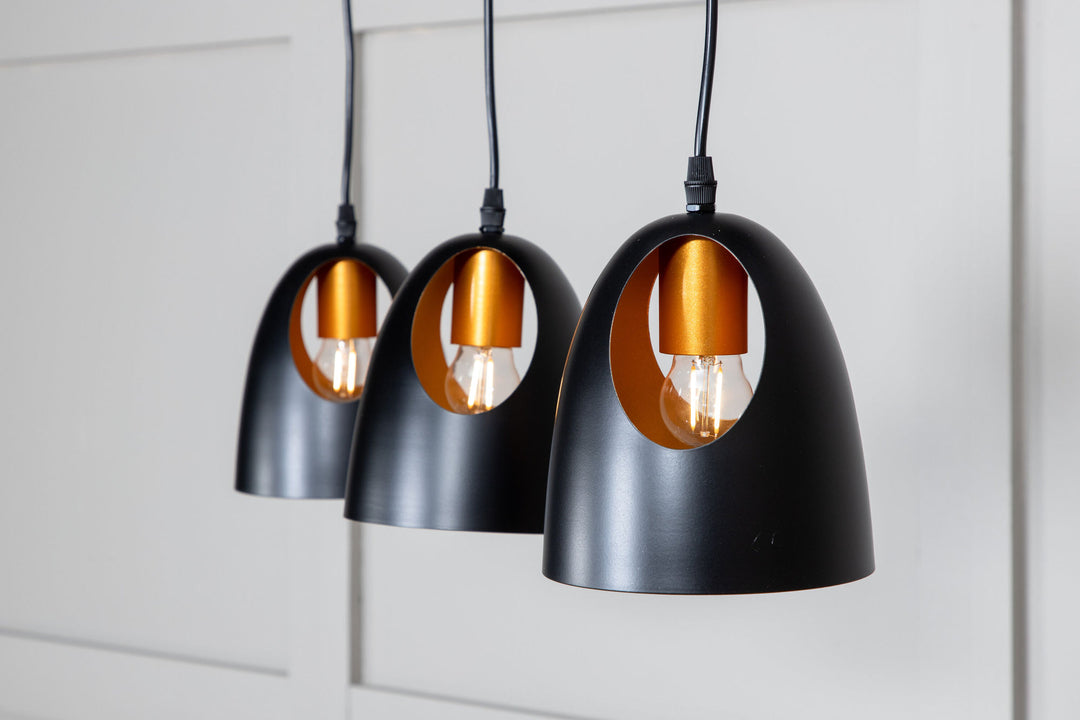 Venture Home Elda Pendant Lamp L750*W160*H170 Black / Copper
