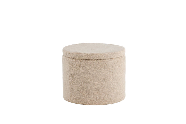 Venture Home Dunken Pouf - / Beige Teddy
