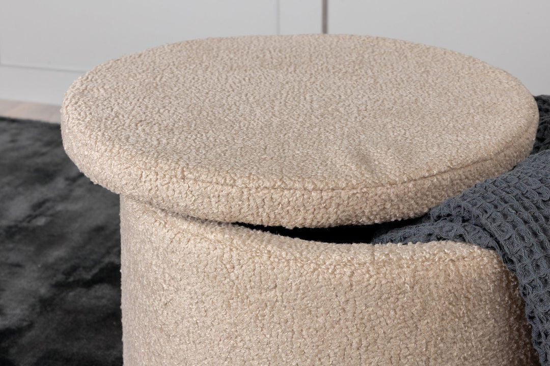 Venture Home Dunken Pouf - / Beige Teddy