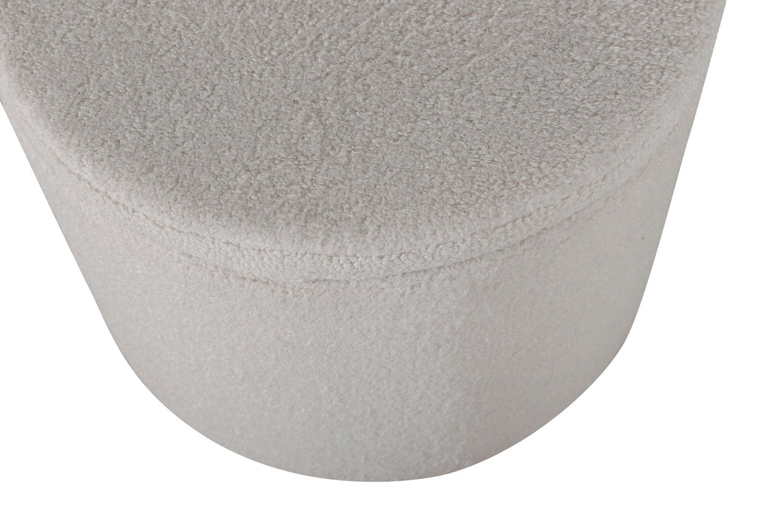 Venture Home Dunken Pouf - / Offwhite Teddy