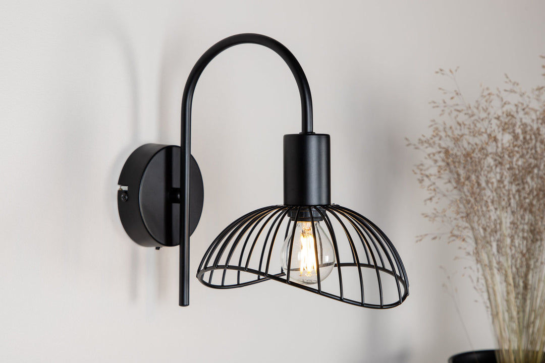 Venture Home Elsa væglampe L160 x B260 x H240 sort