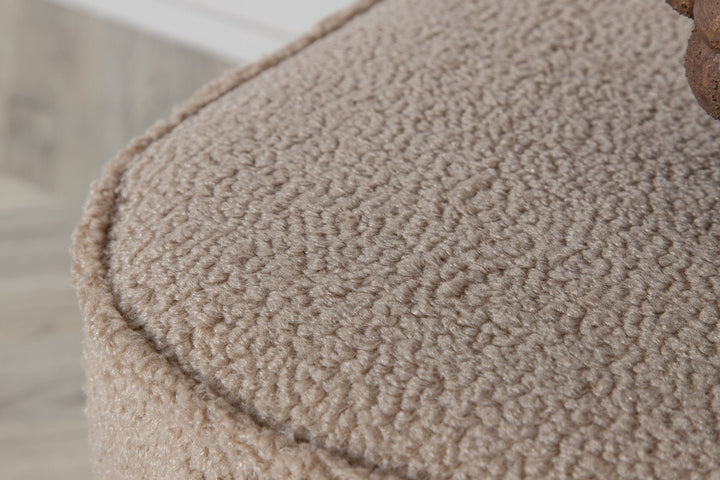 Venture Home Piff Pouf - / Beige Teddy