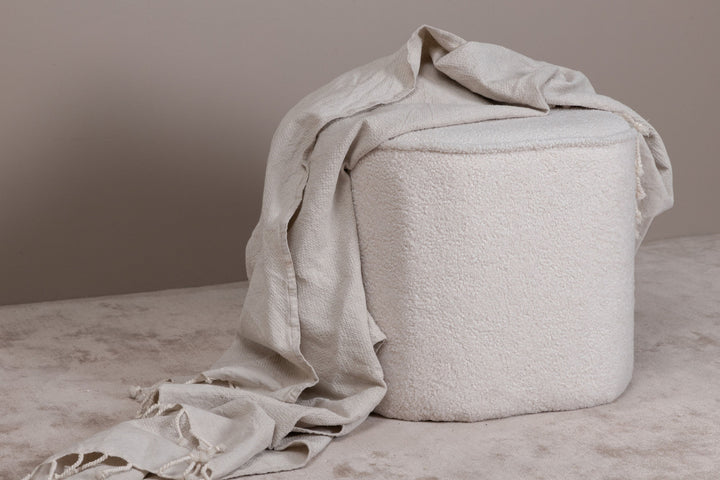Venture Home Piff Pouf - / Offwhite Teddy