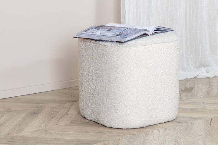 Venture Home Piff Pouf - / Offwhite Teddy