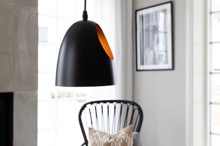 Venture Home Elda Pendant Lamp D160*H170 Black / Copper