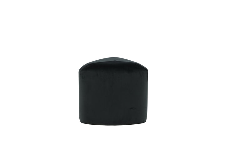 Venture Home Peg Pouf - / Black Velvet