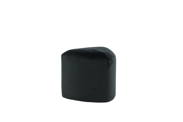 Venture Home Peg Pouf - / Black Velvet