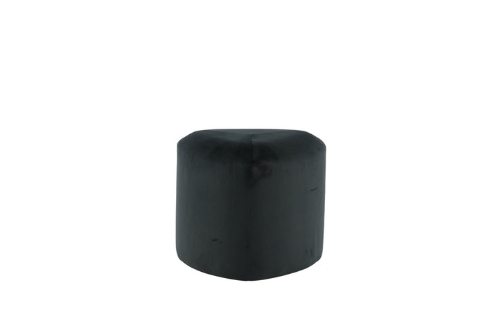 Venture Home Peg Pouf - / Black Velvet