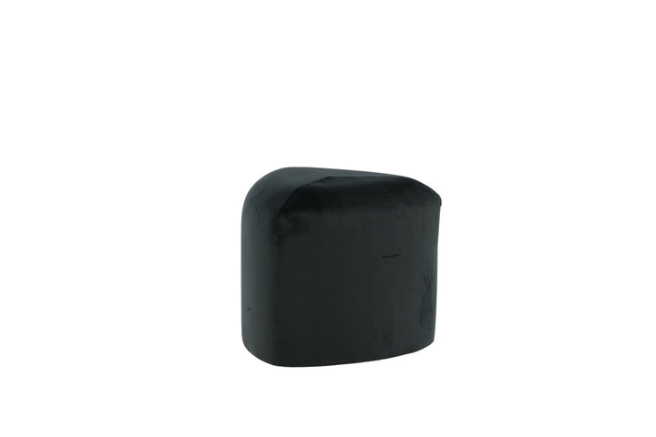 Venture Home Peg Pouf - / Black Velvet