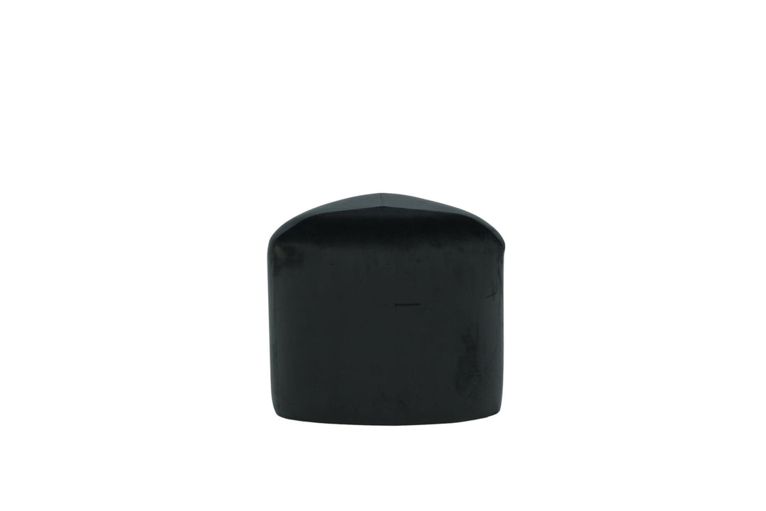 Venture Home Peg Pouf - / Black Velvet