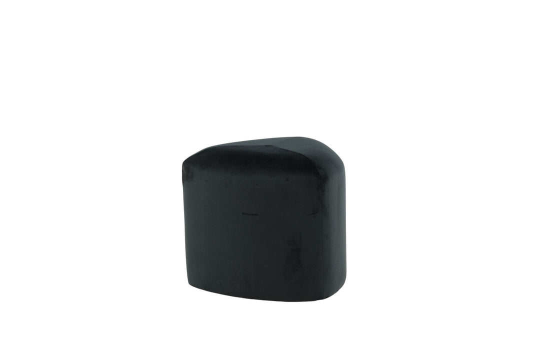 Venture Home Peg Pouf - / Black Velvet