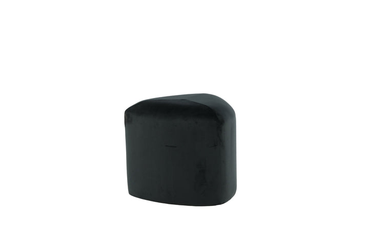 Venture Home Peg Pouf - / Black Velvet