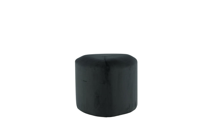 Venture Home Peg Pouf - / Black Velvet