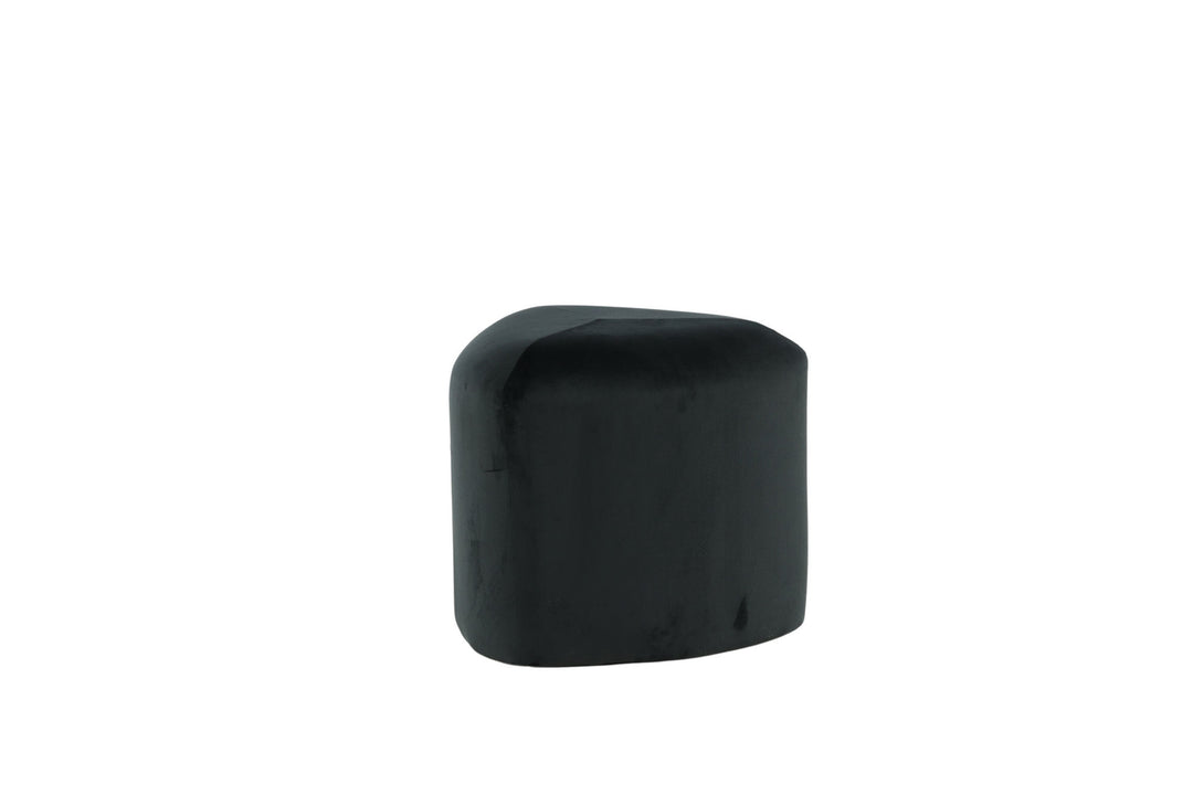 Venture Home Peg Pouf - / Black Velvet