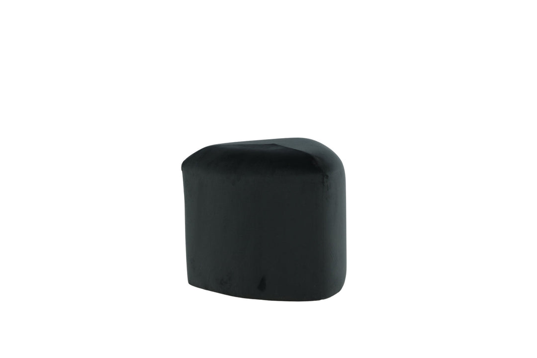 Venture Home Peg Pouf - / Black Velvet
