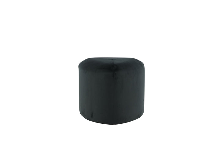 Venture Home Peg Pouf - / Black Velvet