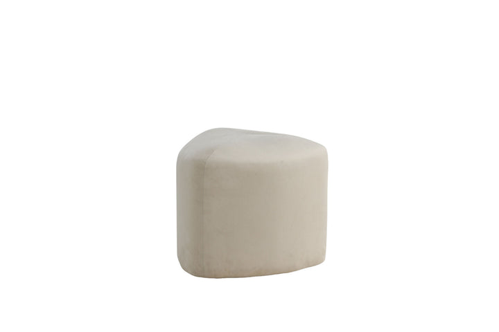 Venture Home Peg Pouf - / Beige Velvet