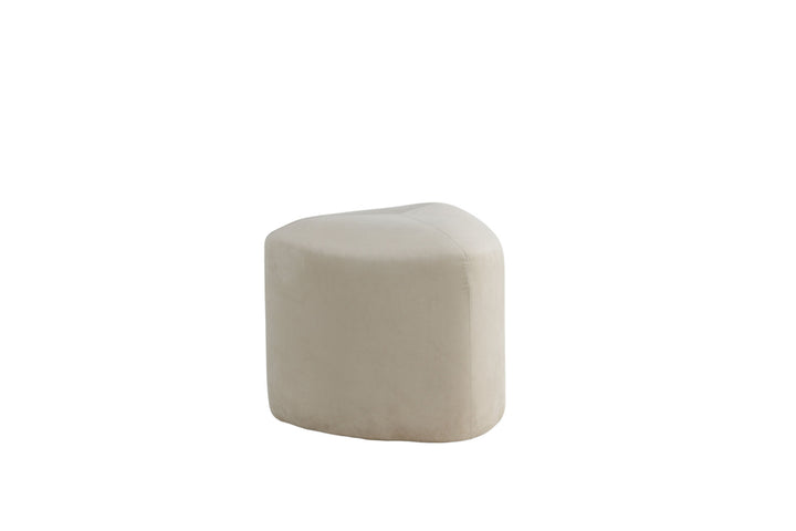 Venture Home Peg Pouf - / Beige Velvet