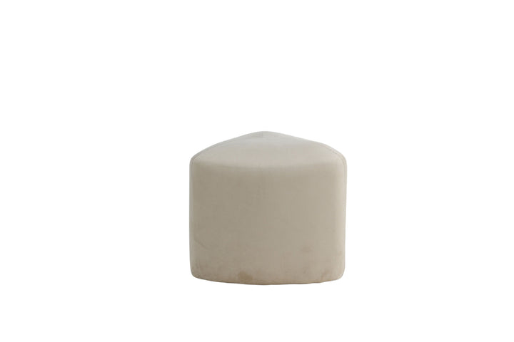 Venture Home Peg Pouf - / Beige Velvet