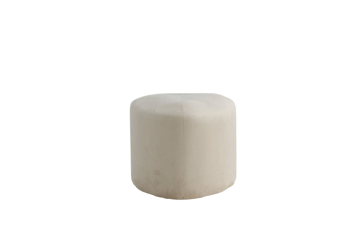 Venture Home Peg Pouf - / Beige Velvet