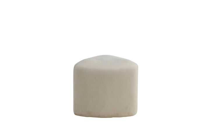 Venture Home Peg Pouf - / Beige Velvet