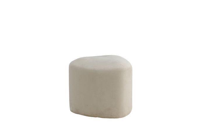 Venture Home Peg Pouf - / Beige Velvet