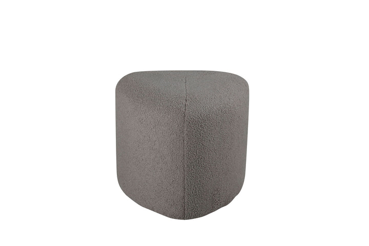 Venture Home Peg Pouf - / Greige Teddy