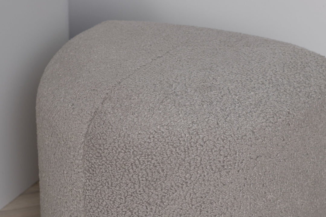 Venture Home Peg Pouf - / Greige Teddy
